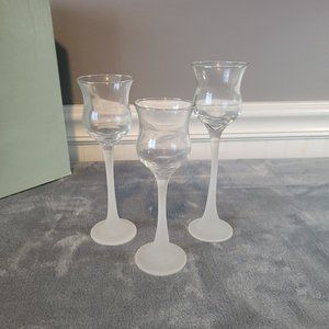 PartyLite Iced Crystal Trio Set New in Box